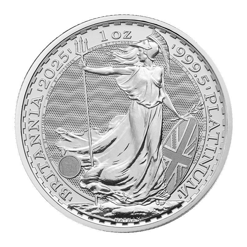 Image for 1 oz Platinum Britannia Coin (2025) from TD Precious Metals